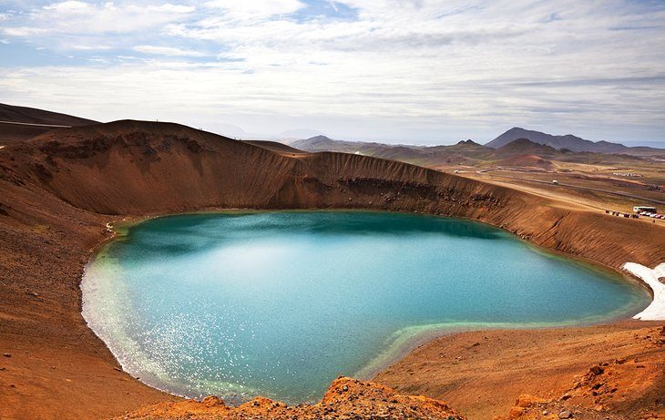 Vizitați un vulcan activ la Caldera Askja