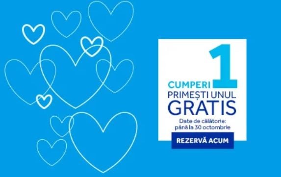 Blue Air – Valentine Sale – Cumperi 1, primesti unul gratis